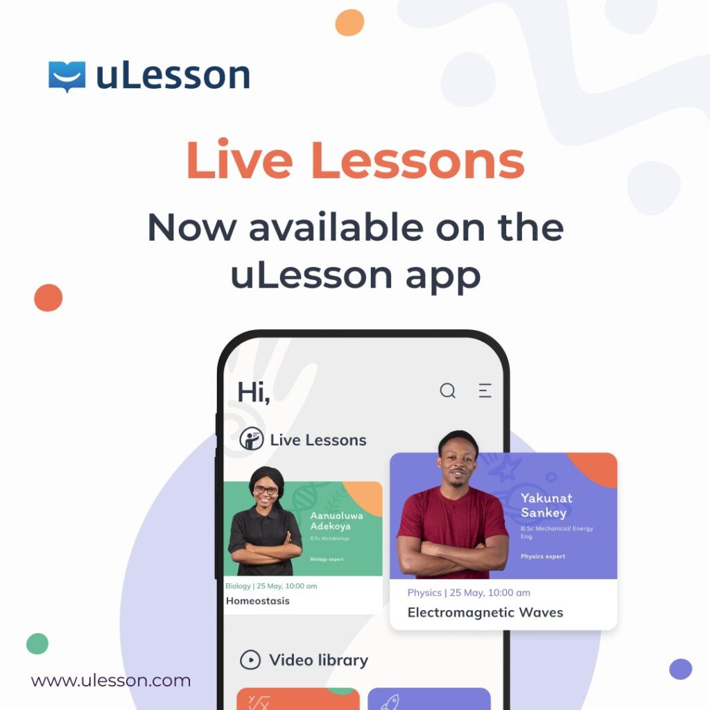 Live lessons on uLesson