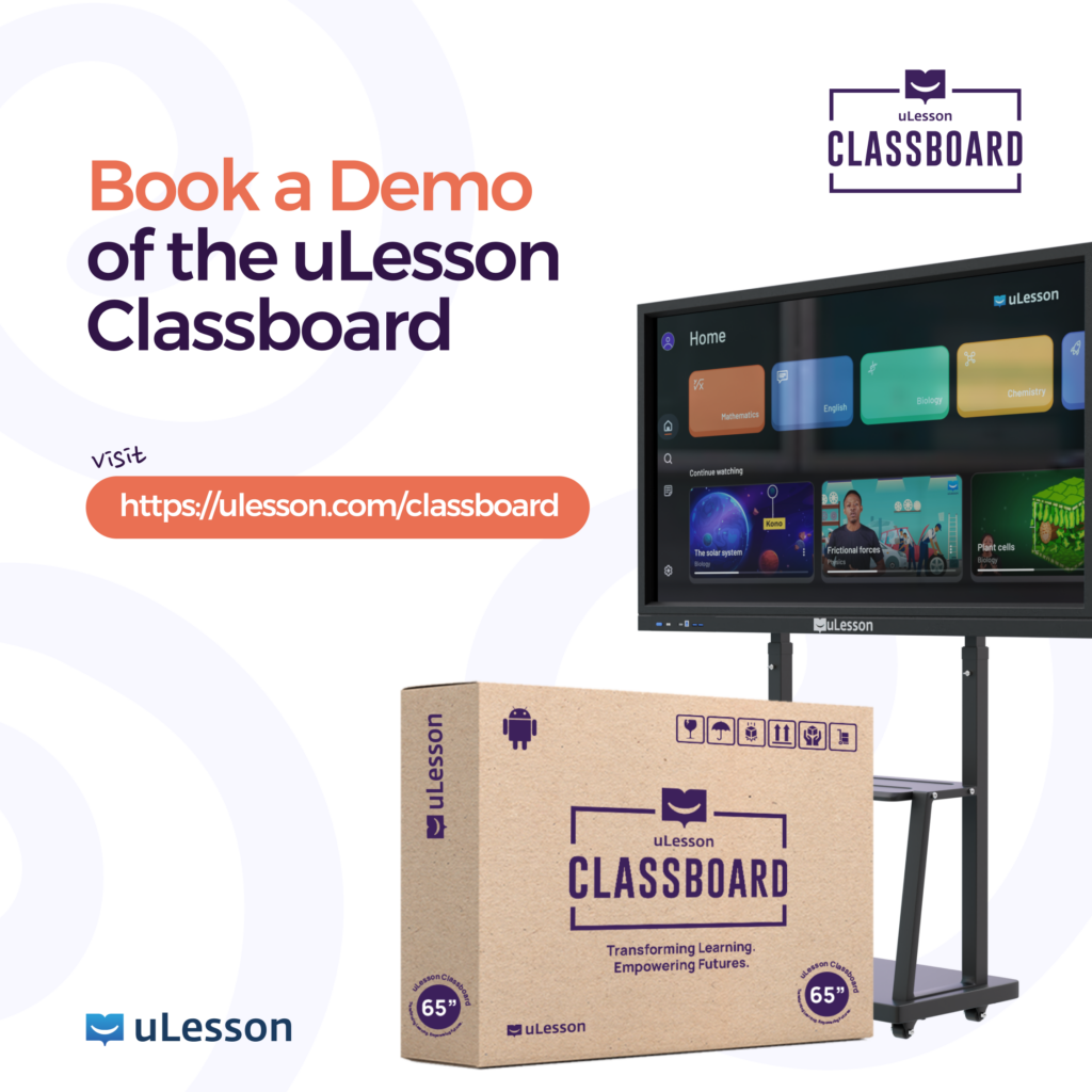 Book a demo of the uLesson Classboard