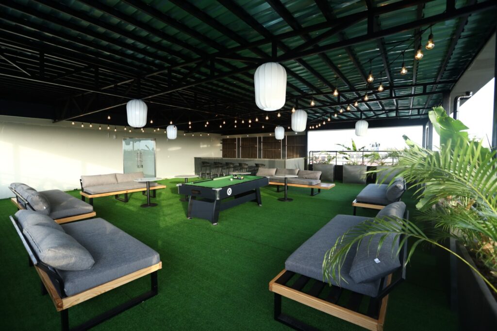 A section of the rooftop at Miva Open University’s Lagos Study Centre.