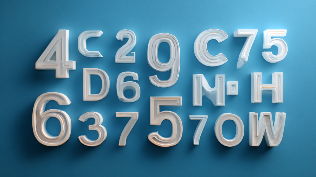 Numbers and letters for algebra